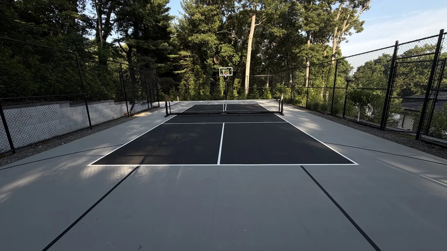 Court within the landscaped property