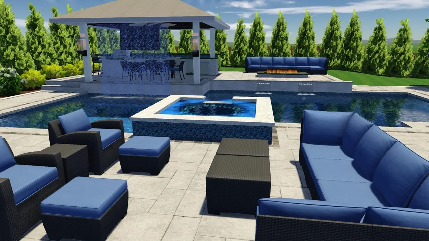 3D backyard design