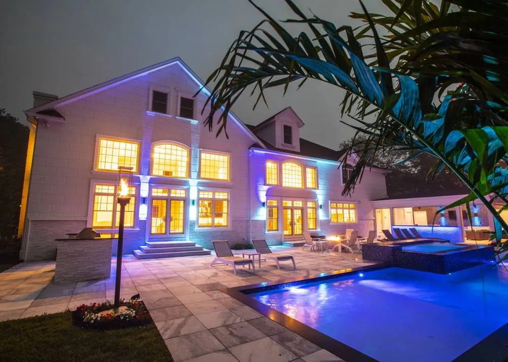 Dix Hills Miami-inspired complete backyard