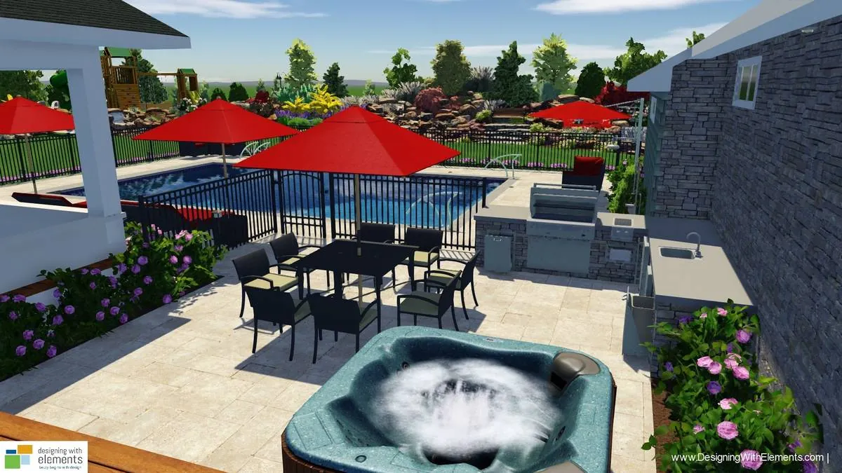 Pool and outdoor living virtual design