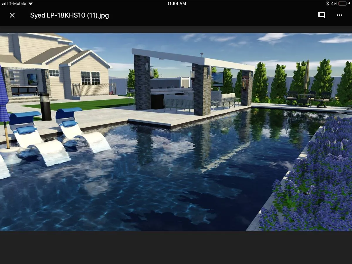 Pool pavilion 3D design