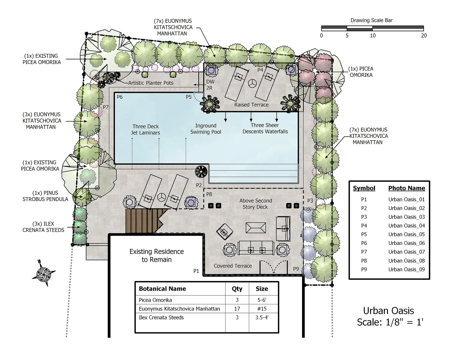 Port Washington landscape and pool master plan used during design