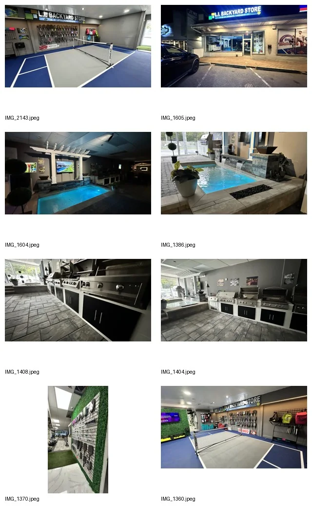 L.I. Backyard Store showroom and retail center in Melville New York