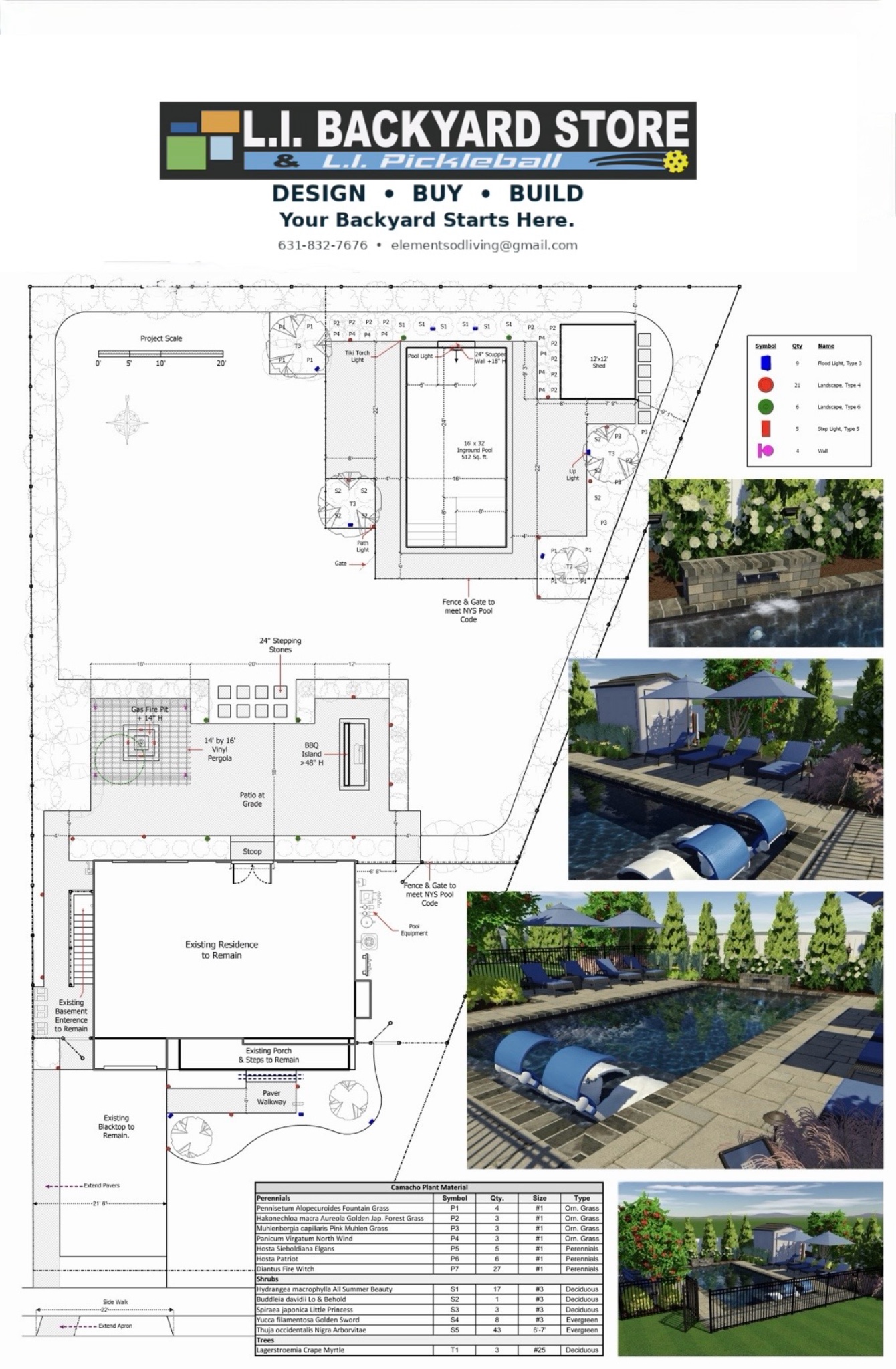 Final scaled landscape plan