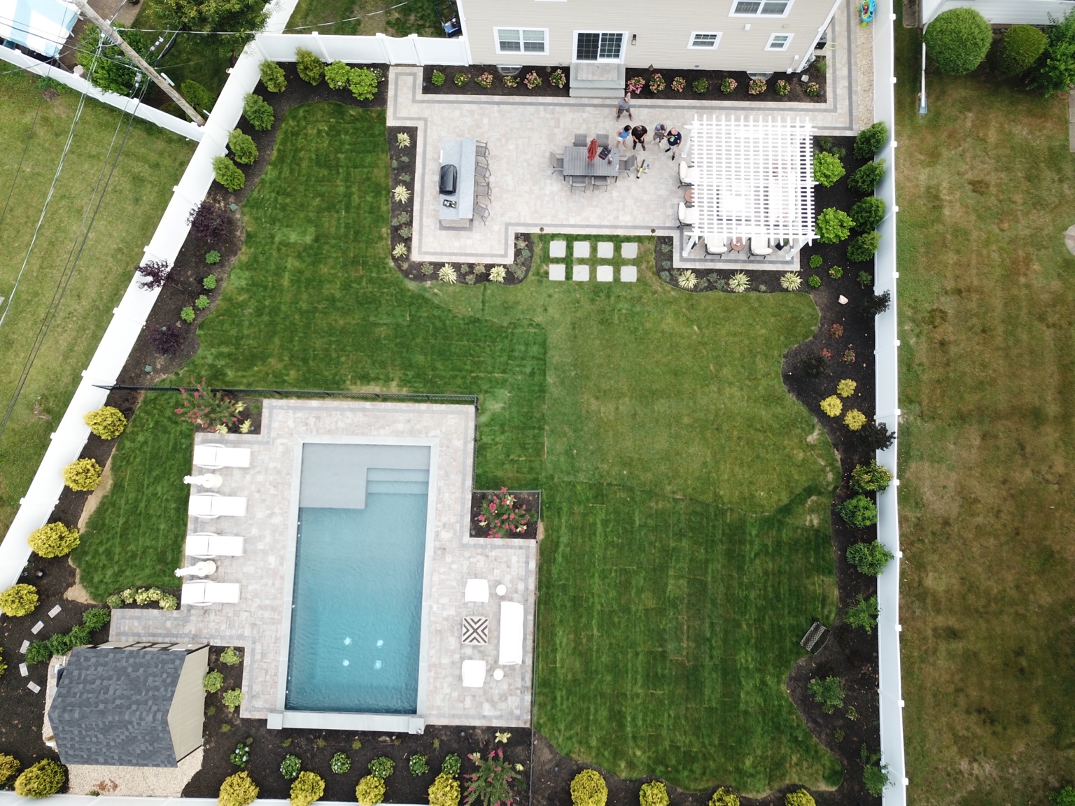 Completed Long Island backyard transformation