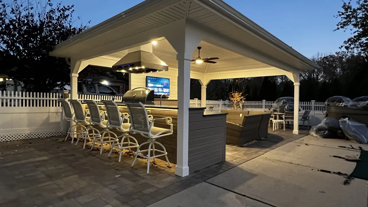 Finished Woodbury Long Island outdoor project